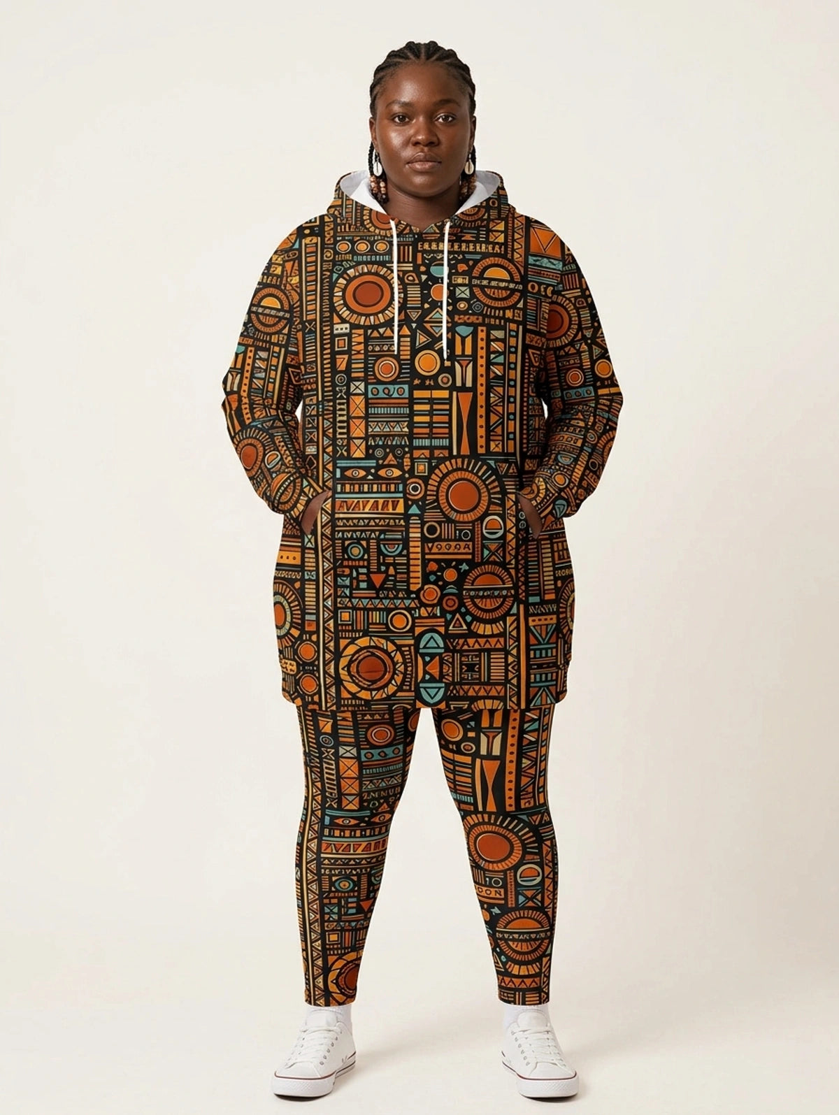Afrocentric Hoodie Dress & Leggings Deal