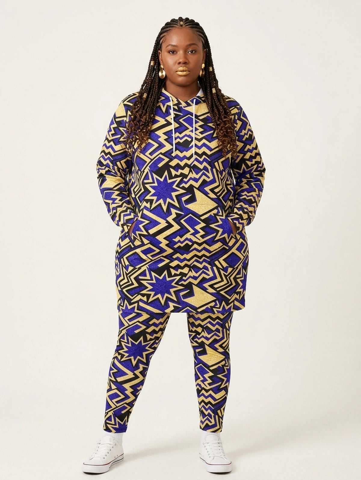 Royal Blue Sheba Hoodie Dress & Leggings Deal