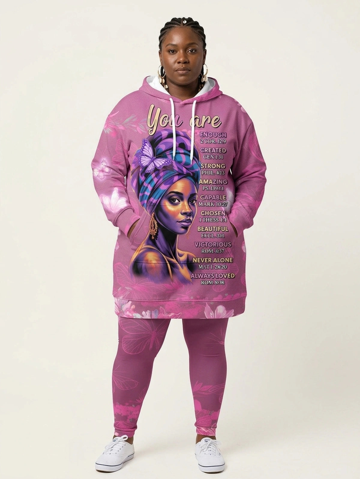 Pink Orchid Hoodie Dress & Leggings Deal