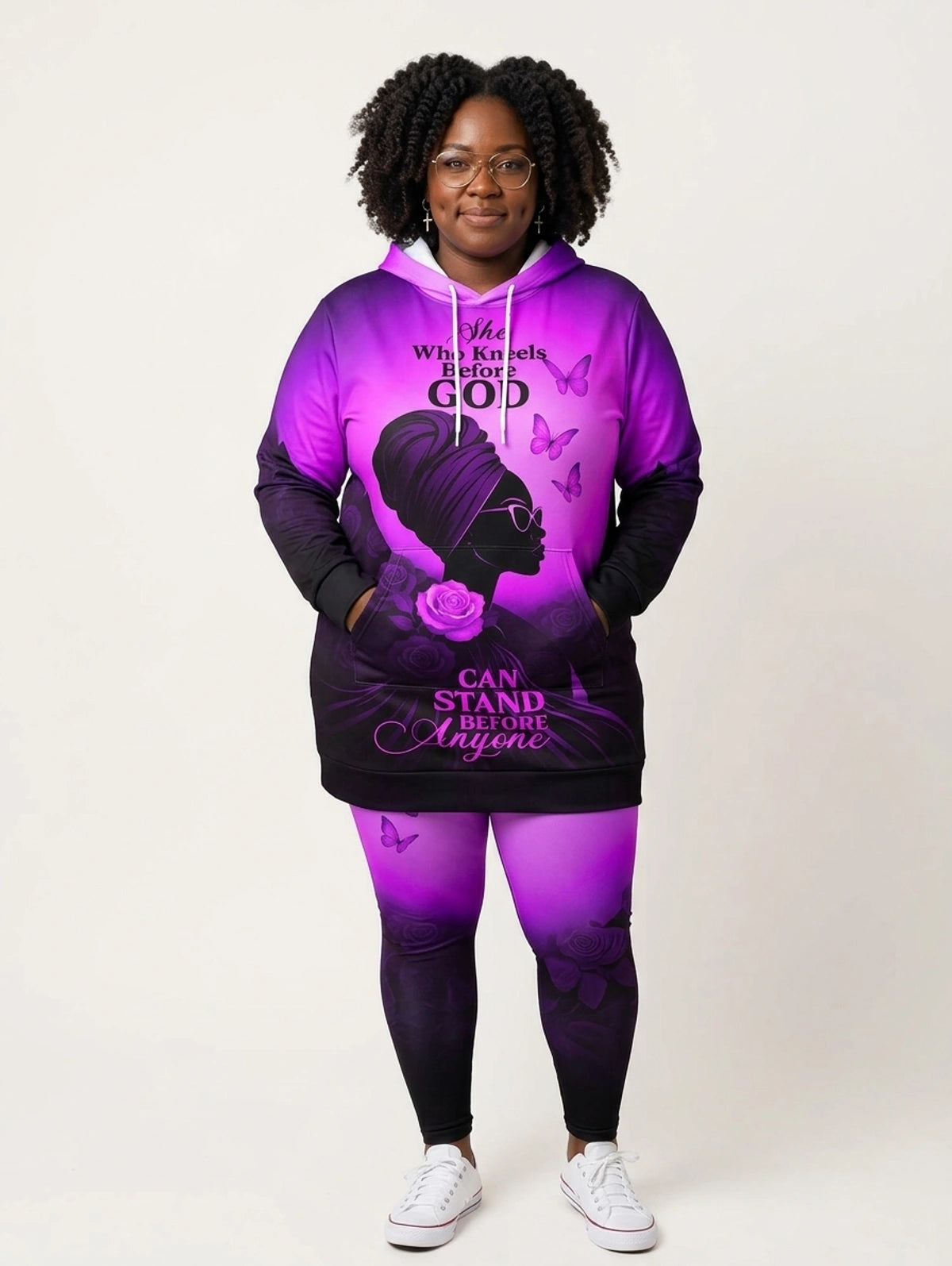 "Selah" Purple Hoodie Dress & Leggings Deal