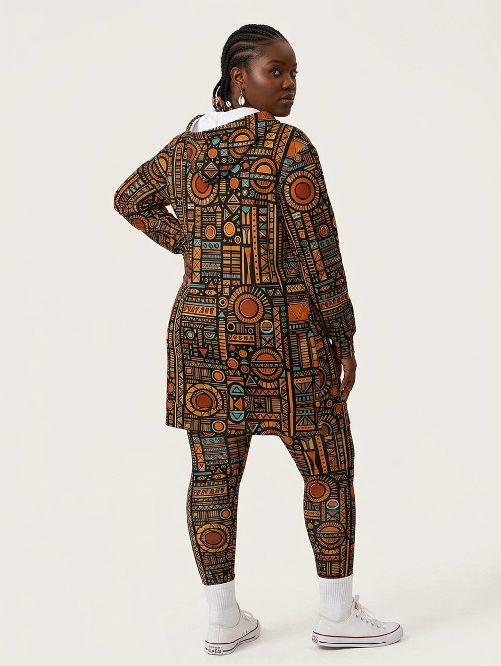 Afrocentric Hoodie Dress & Leggings Deal