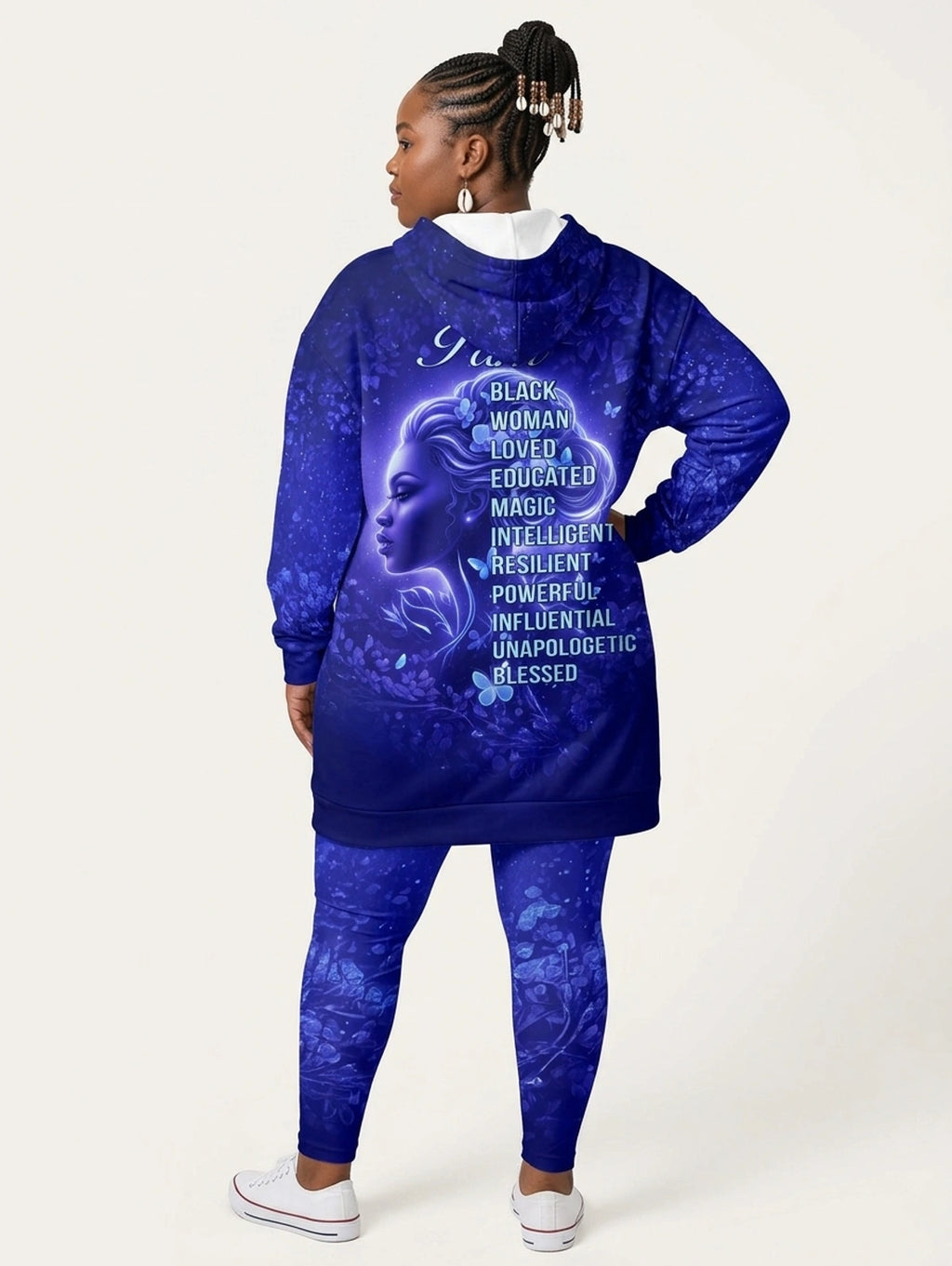 Black Woman Loved Hoodie Dress & Leggings Deal