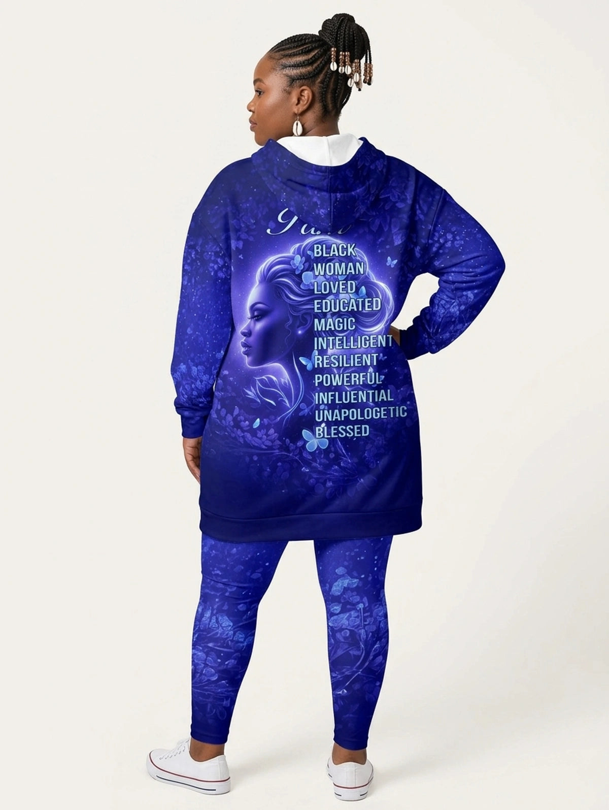 Black Woman Loved Hoodie Dress & Leggings Deal