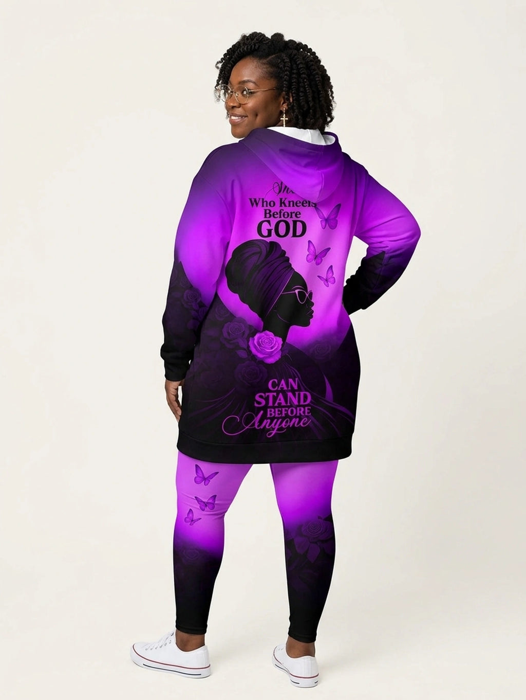 "Selah" Purple Hoodie Dress & Leggings Deal