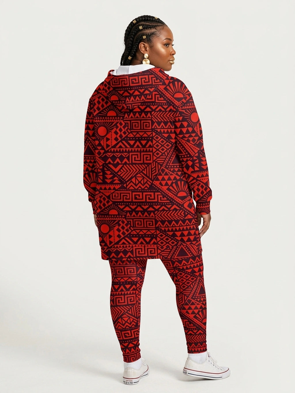 "Shaka" Burgundy Hoodie Dress & Leggings Deal