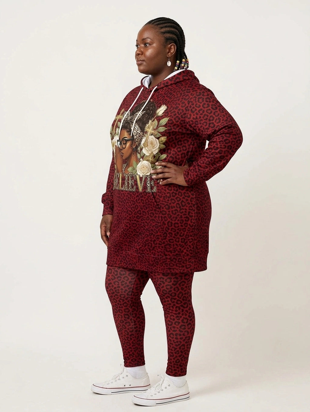 "Imani" Rouge Hoodie Dress & Leggings Deal