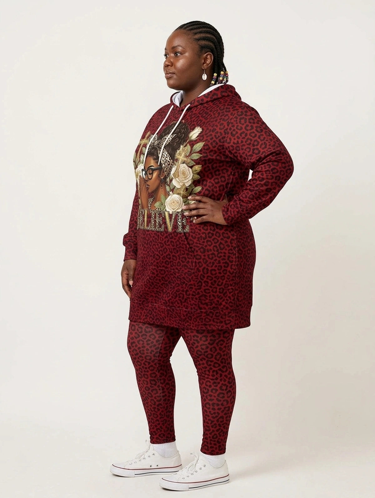 "Imani" Rouge Hoodie Dress & Leggings Deal