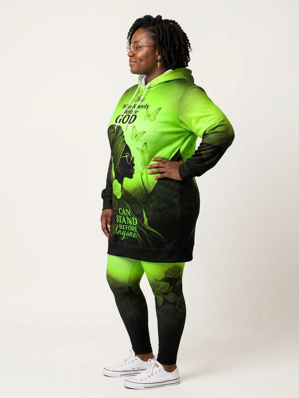"Selah" Green Hoodie Dress & Leggings Deal