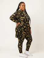 "Nefertiti" Black Gold Hoodie Dress & Leggings Deal