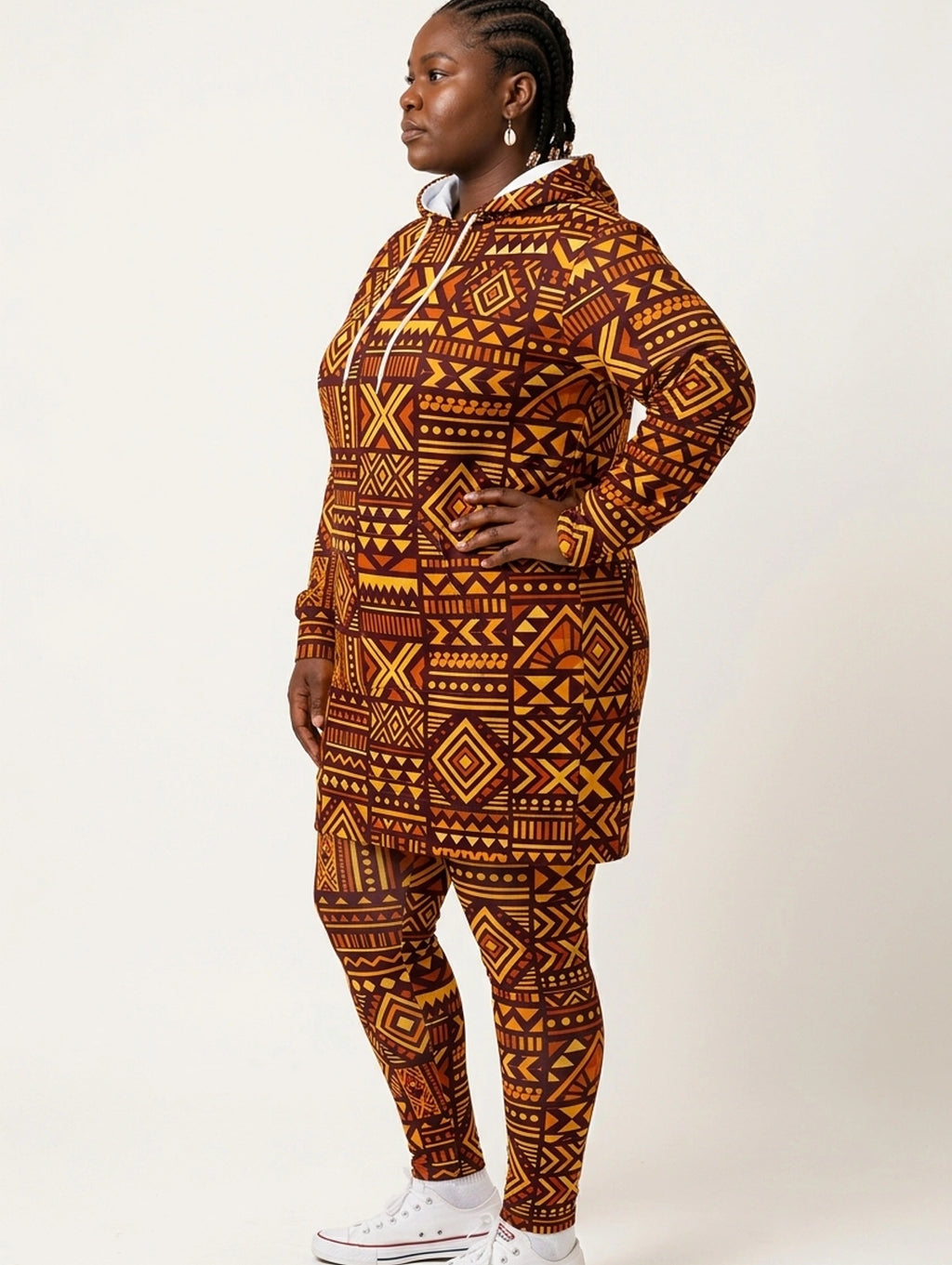 Mudcloth Hoodie Dress & Leggings Deal