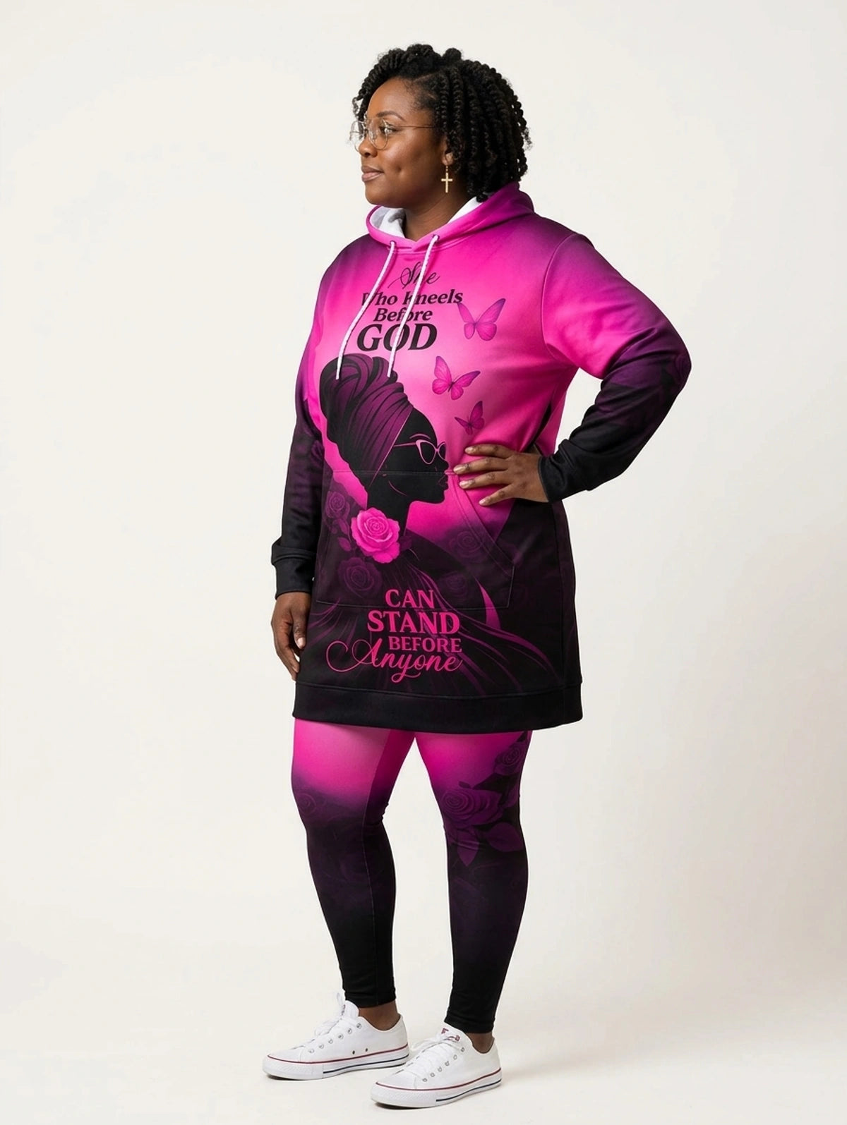 "Selah" Pink Hoodie Dress & Leggings Deal