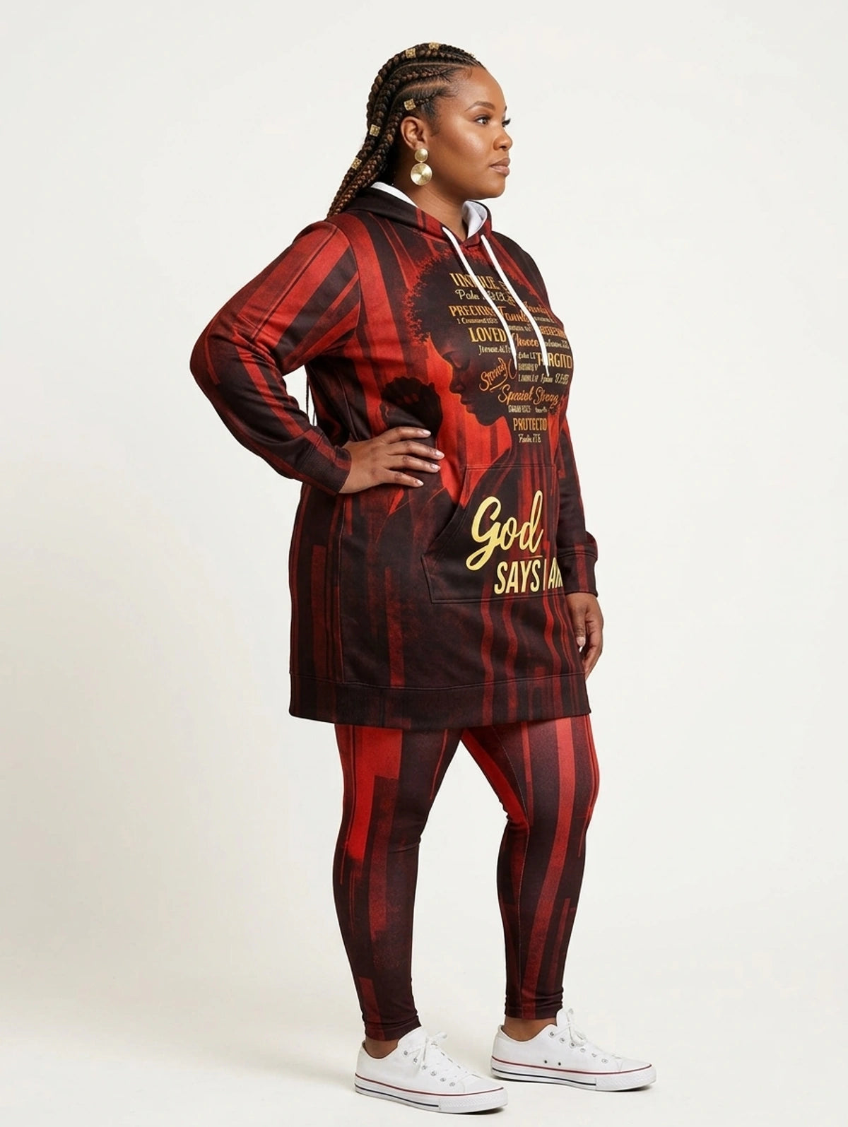 "Asante" Hoodie Dress & Leggings Deal