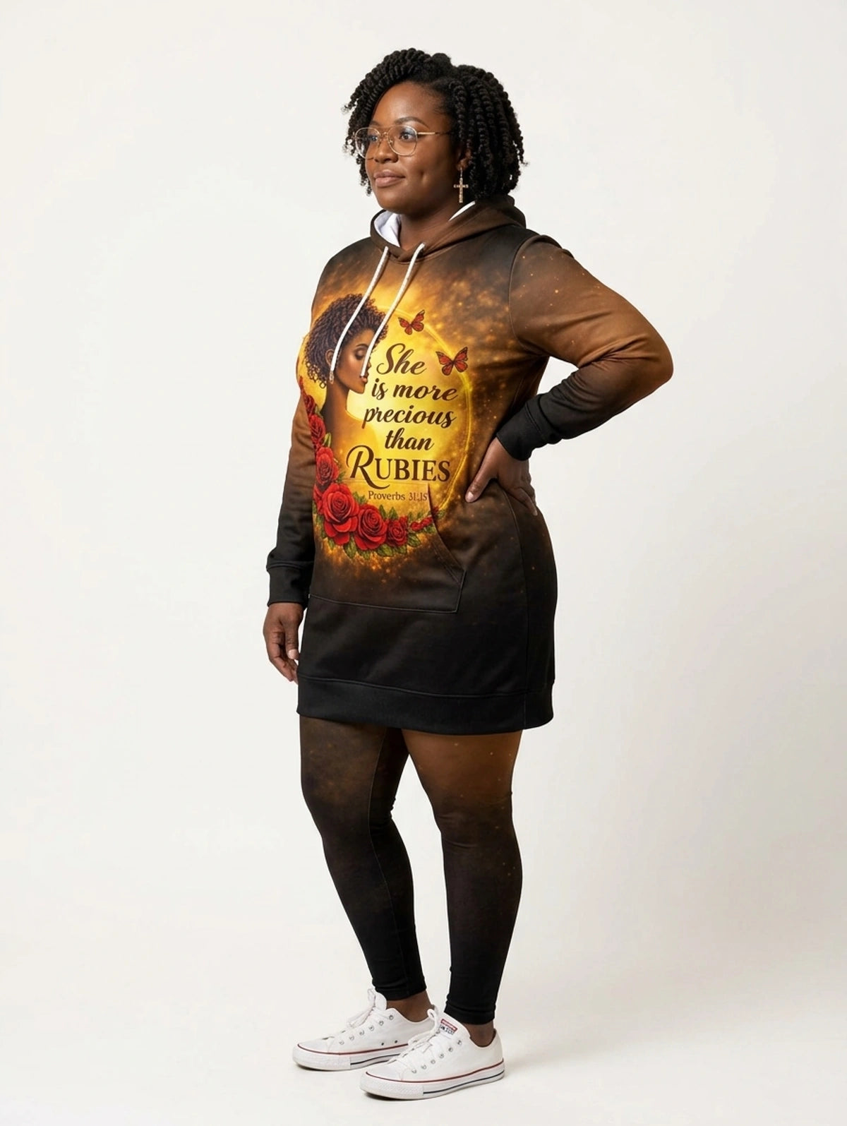 "Thamani" Hoodie Dress & Leggings Deal
