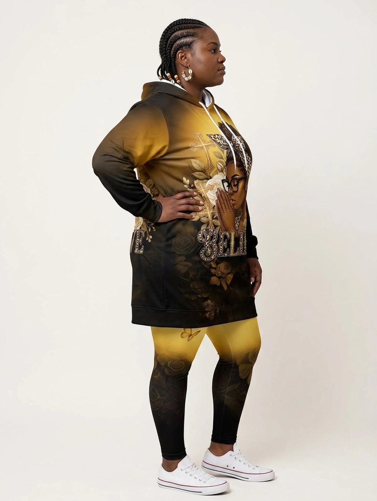 "Imani" Amber Hoodie Dress & Leggings Deal