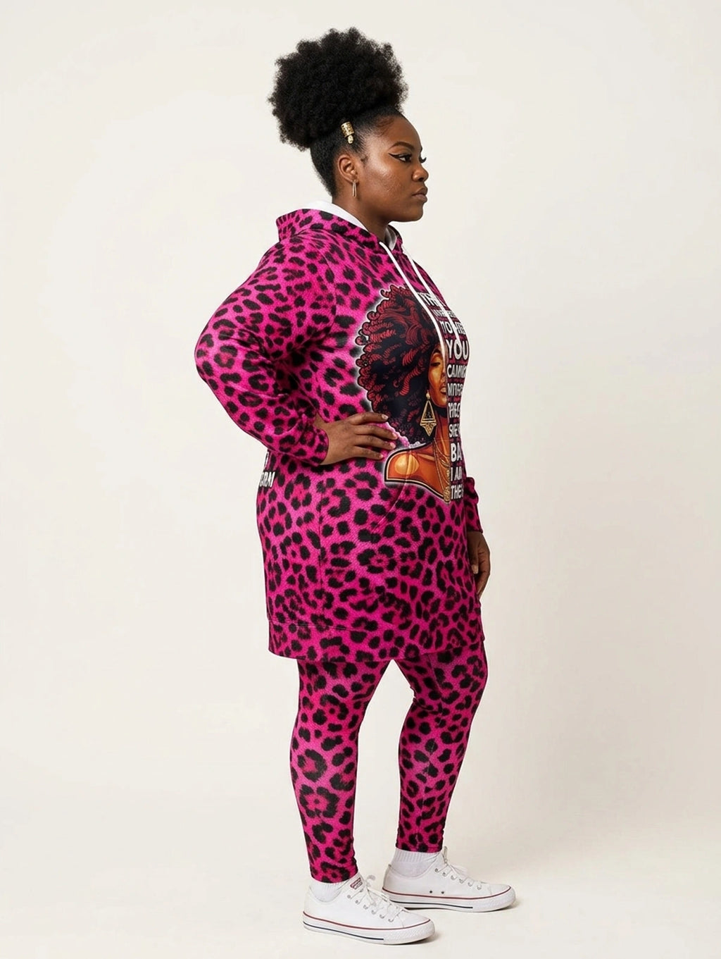 "Unstoppable" Pink Leopard Hoodie Dress & Leggings Deal