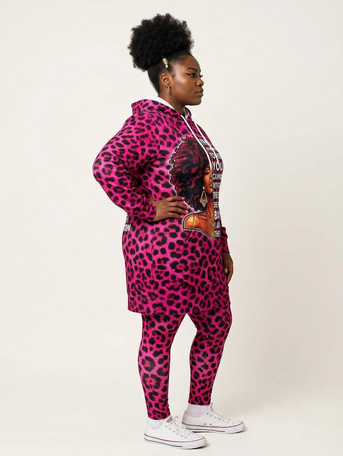 "Unstoppable" Pink Leopard Hoodie Dress & Leggings Deal