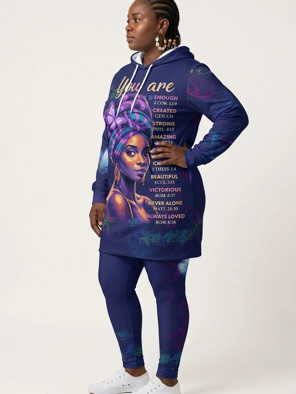 Blue Orchid Hoodie Dress & Leggings Deal