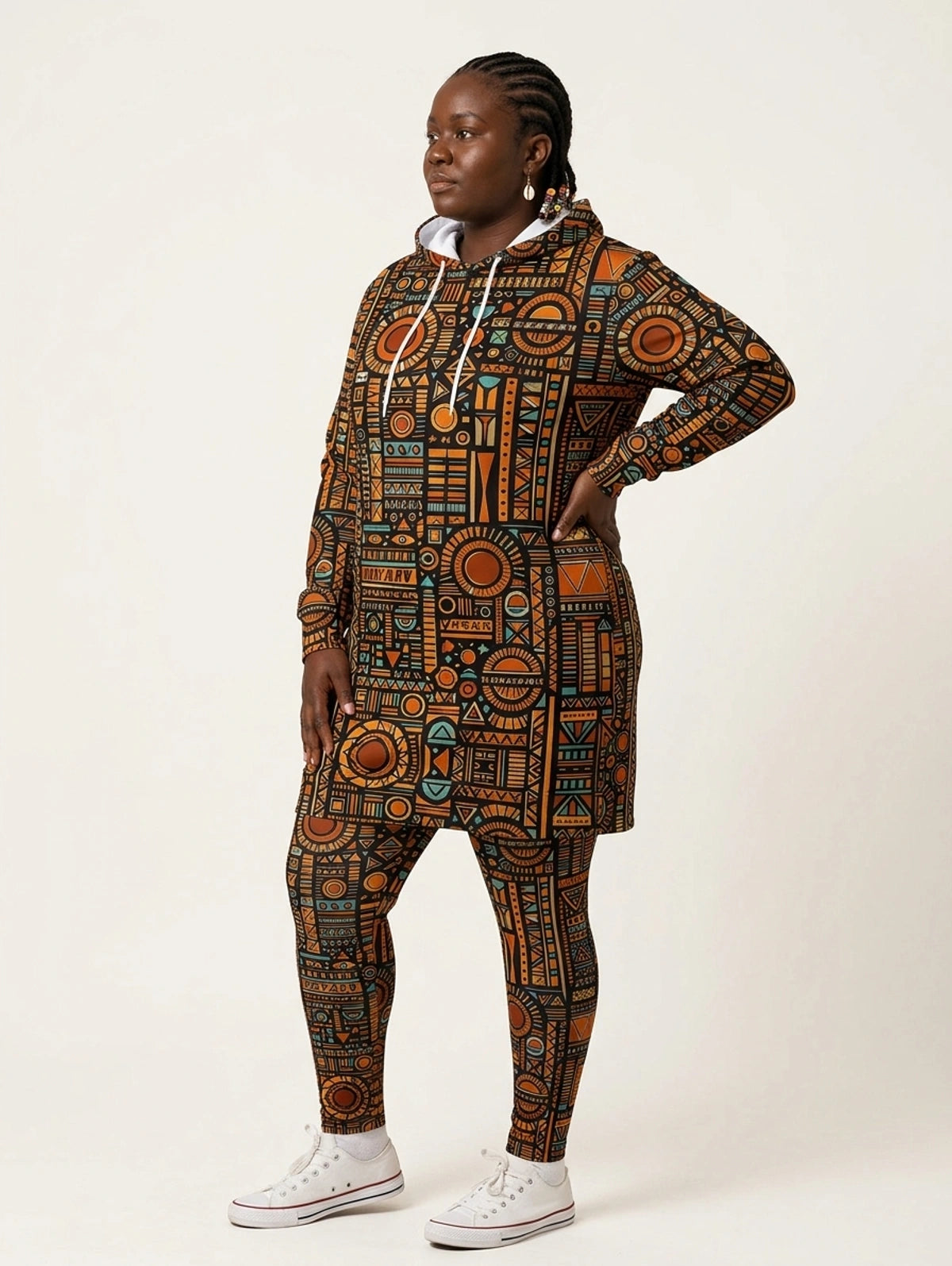 Afrocentric Hoodie Dress & Leggings Deal