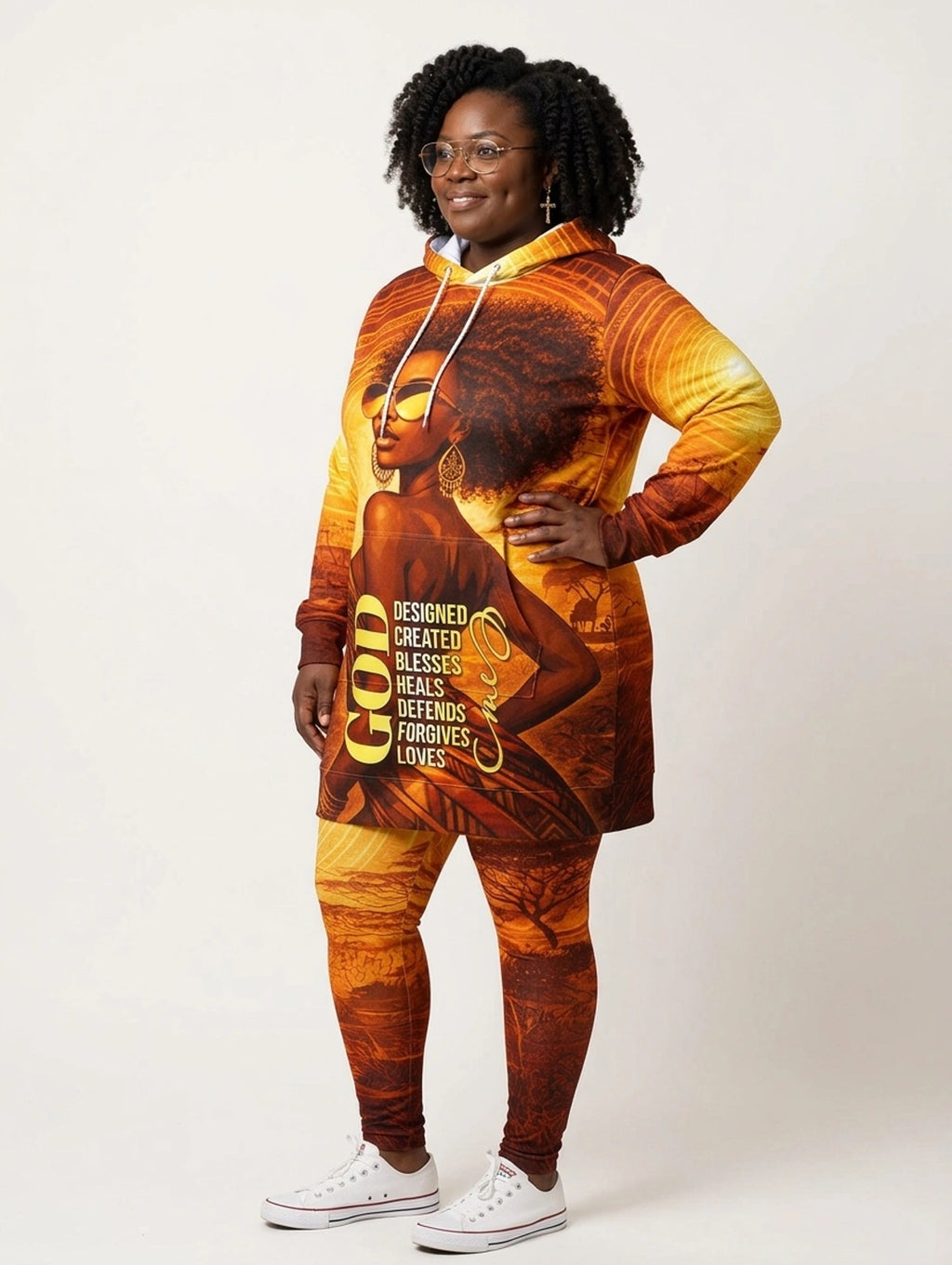 Designed Hoodie Dress & Leggings Deal