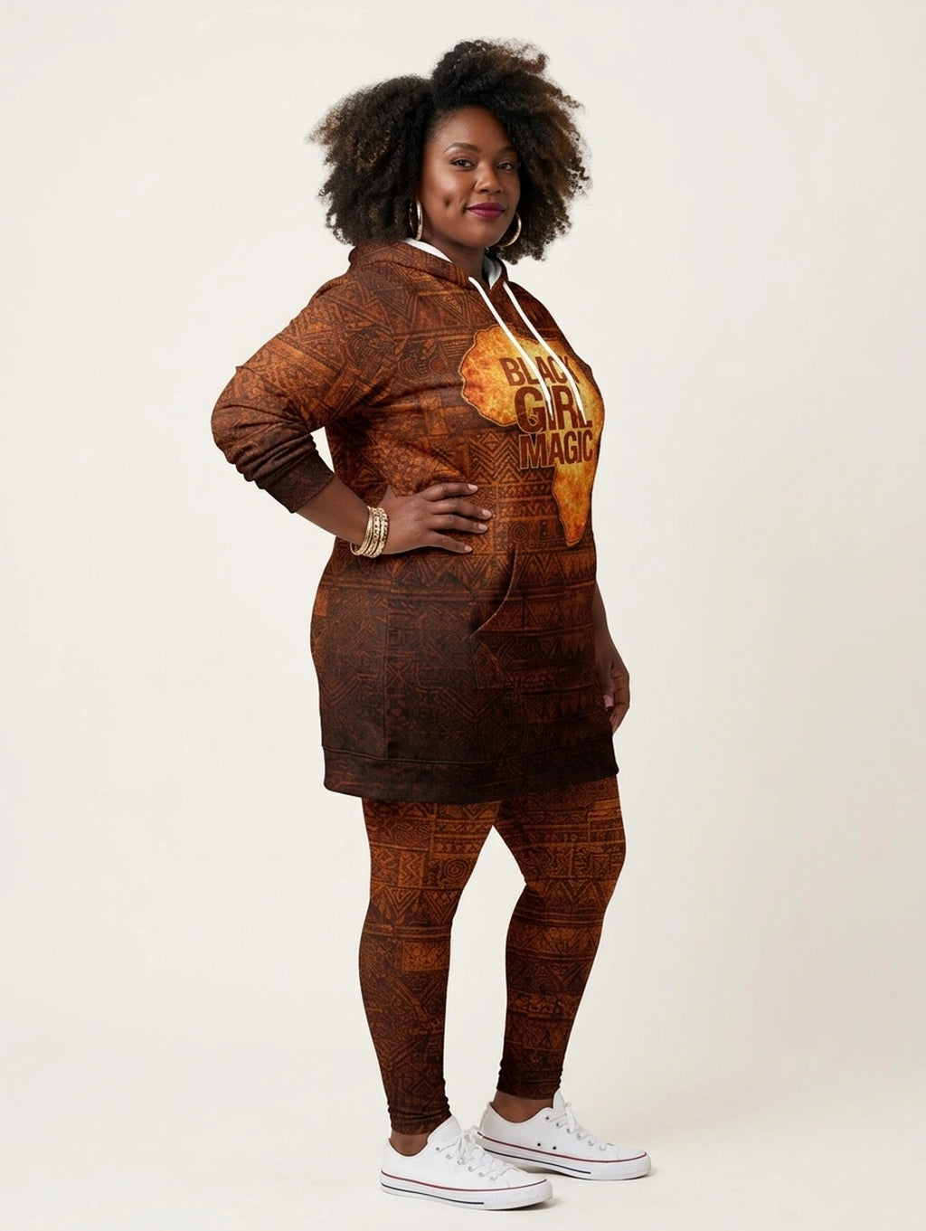 Black Girl Magic Hoodie Dress & Leggings Deal