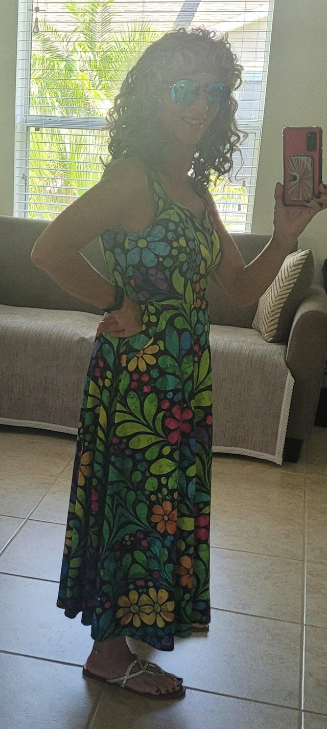 Afropenda customer deborah wearing her dress