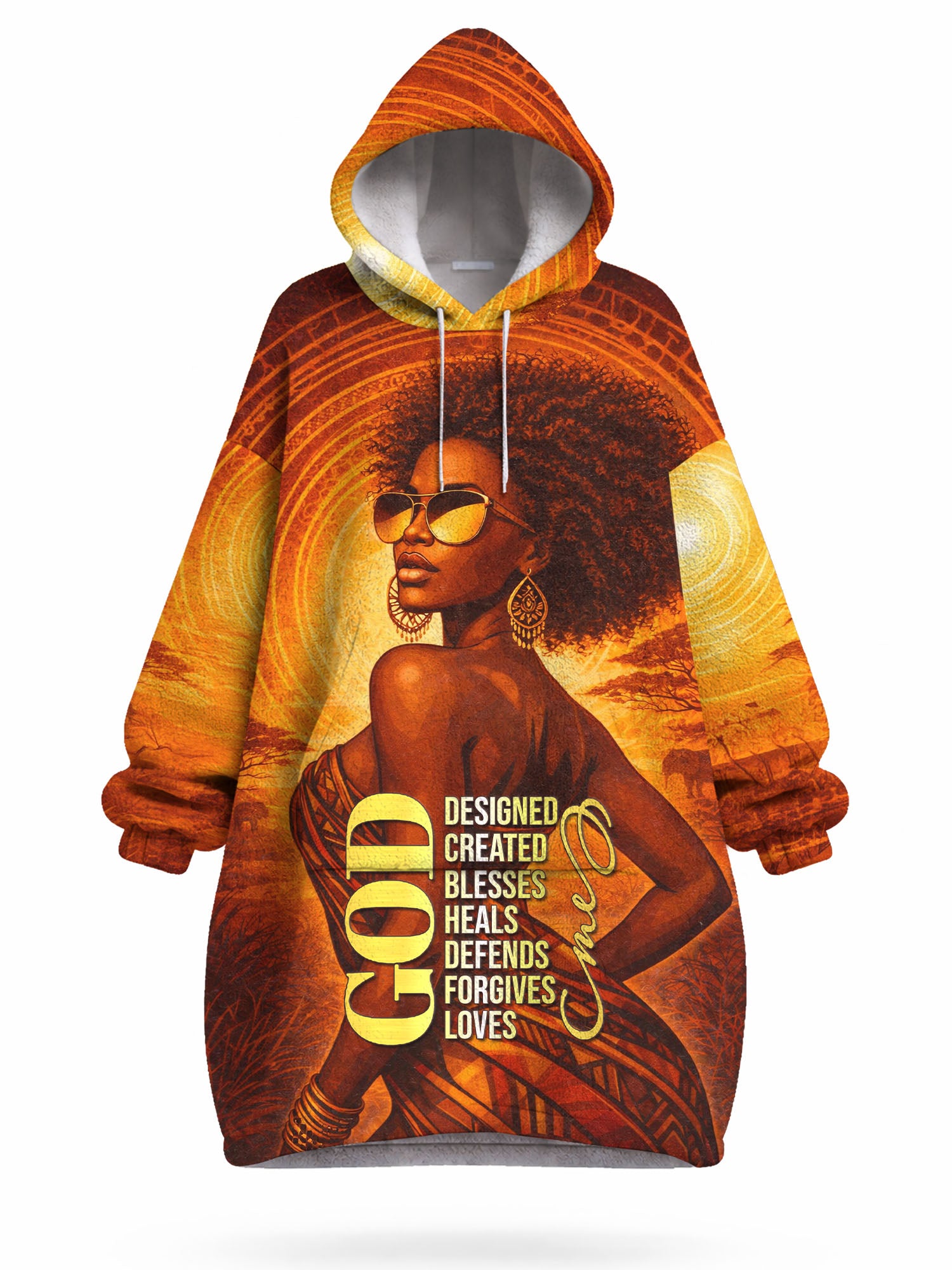 Designed Blanket Hoodie
