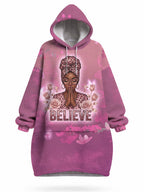 "Imani" Wild Rose Blanket Hoodie