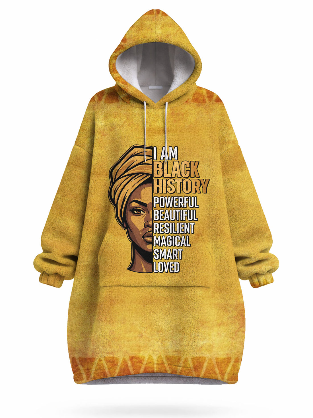 I am Black History Blanket Hoodie