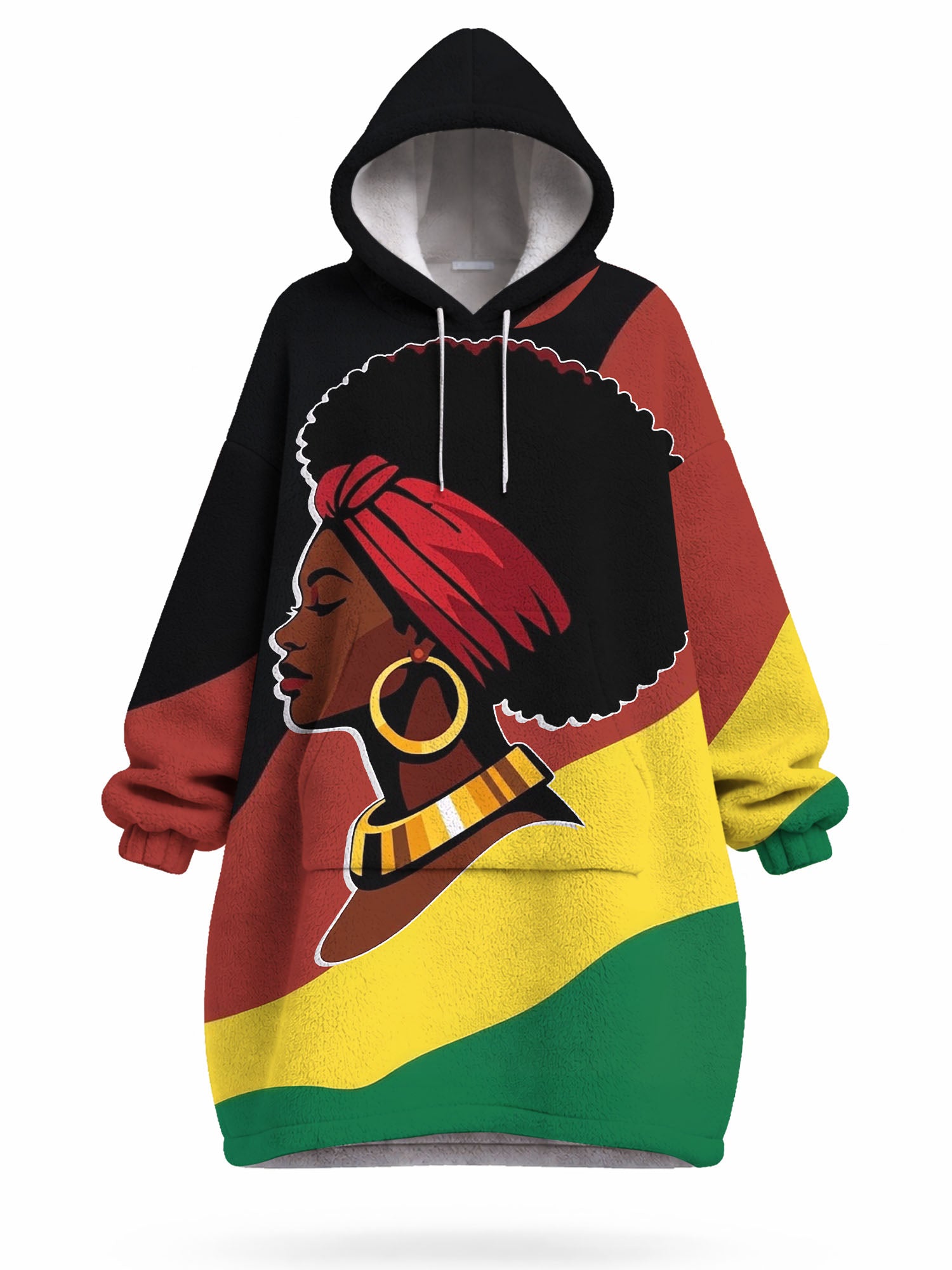 Black History Blanket Hoodie