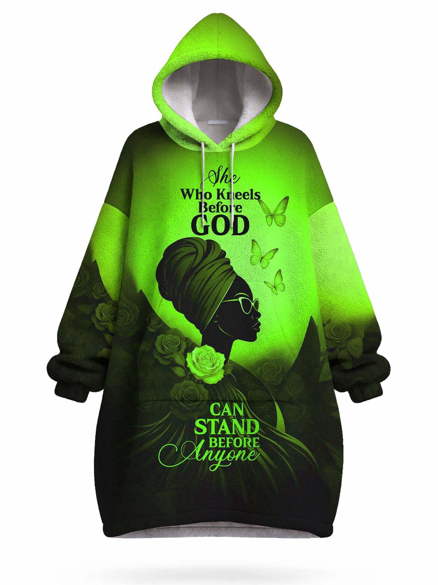 "Selah" Green Blanket Hoodie