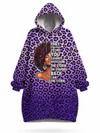 "Unstoppable" Amethyst Leopard Blanket Hoodie