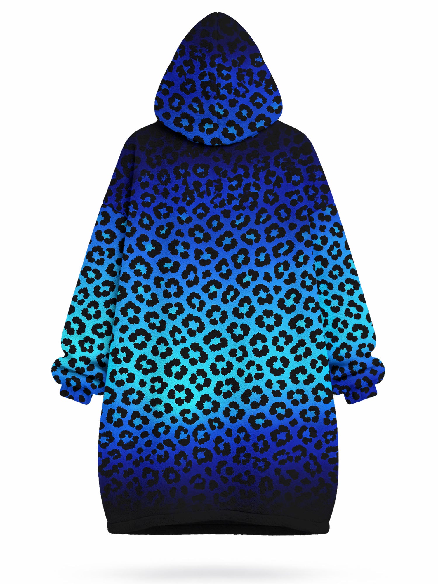 "Unstoppable" Sapphire Leopard Blanket Hoodie
