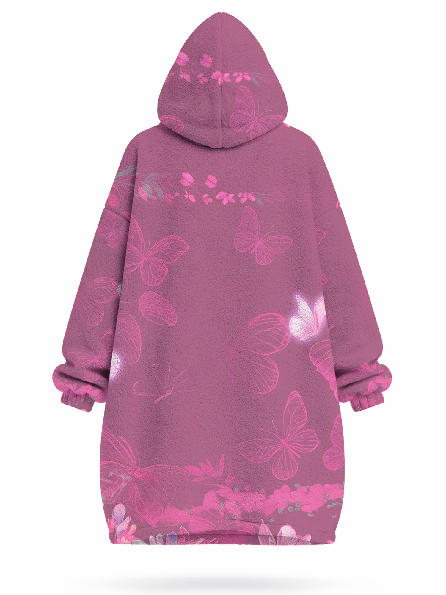 "Imani" Wild Rose Blanket Hoodie