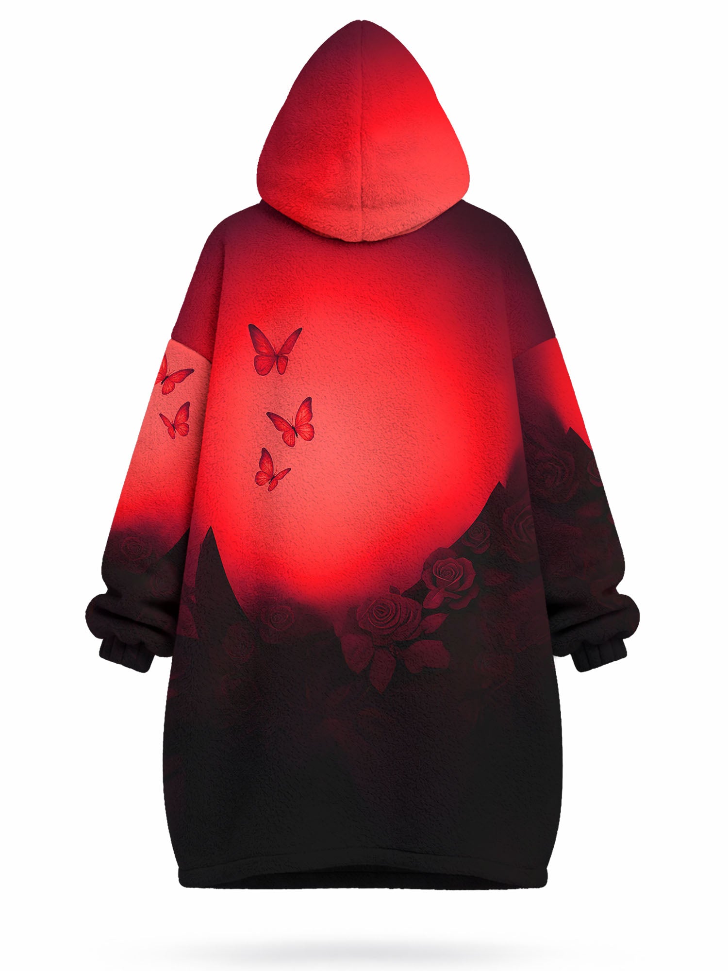"Selah" Red Blanket Hoodie