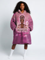 "Imani" Wild Rose Blanket Hoodie