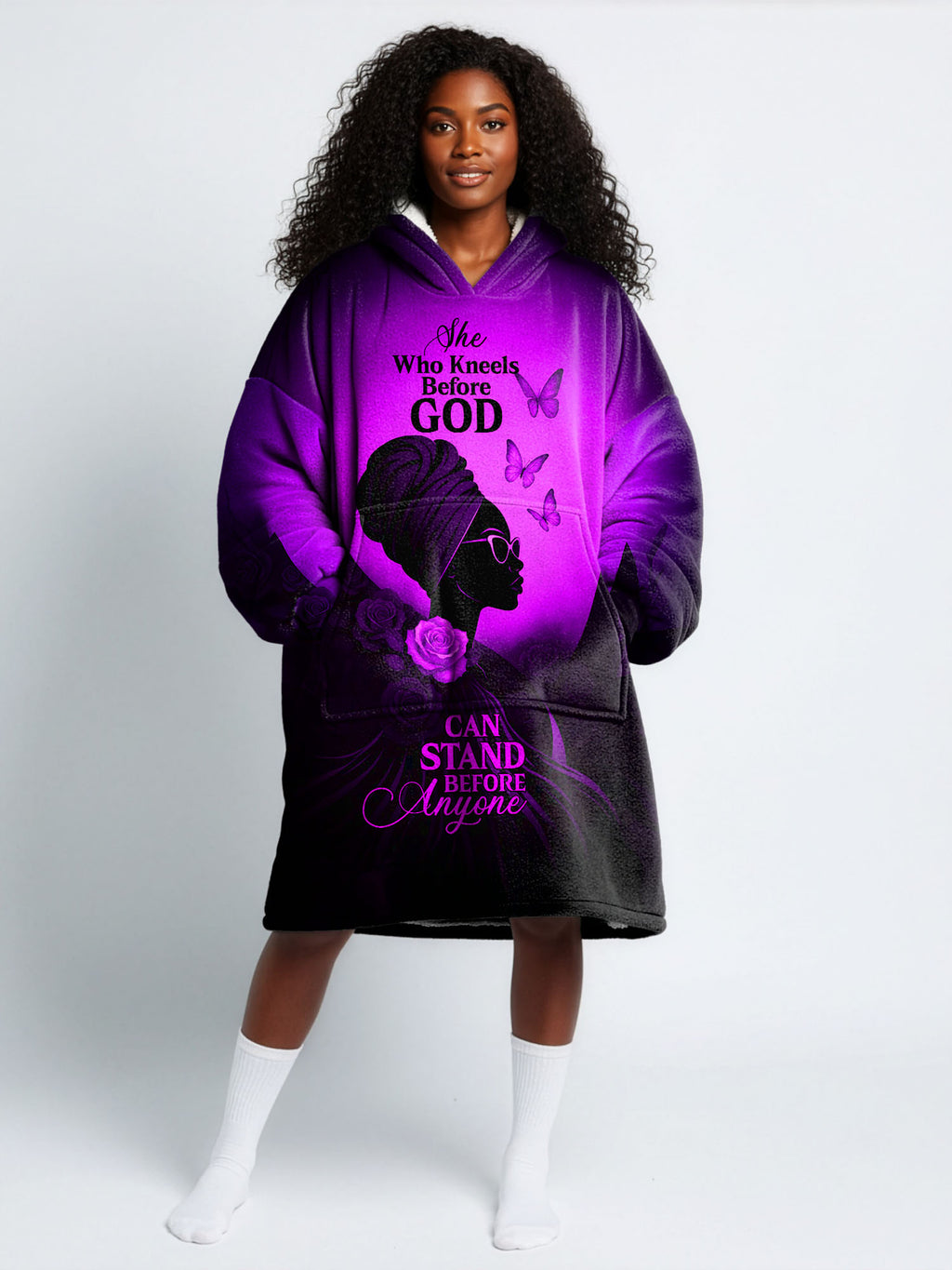 "Selah" Purple Blanket Hoodie