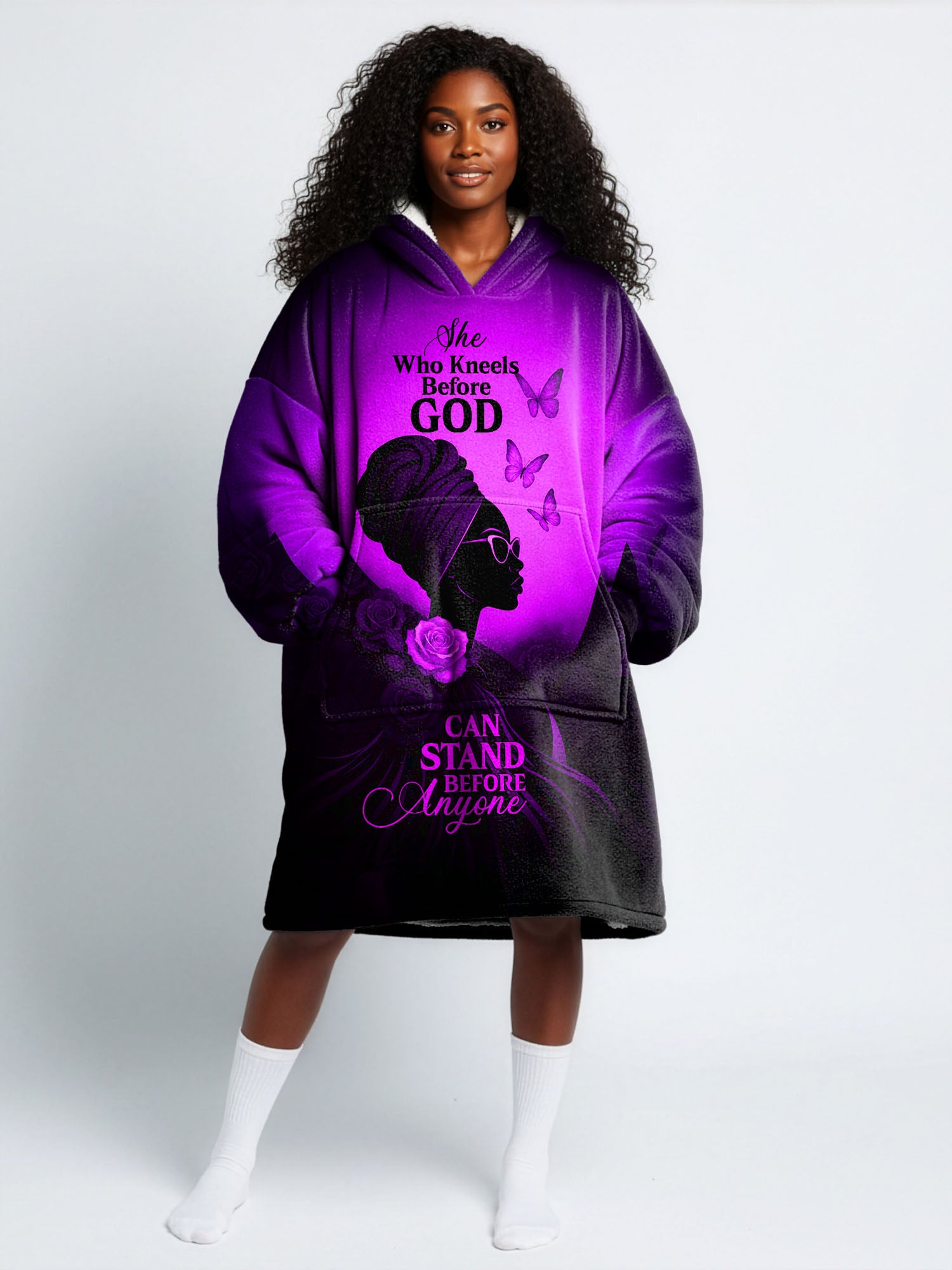 "Selah" Purple Blanket Hoodie