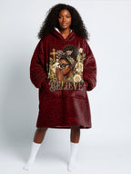 "Imani" Rouge Blanket Hoodie