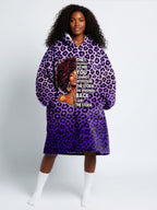 "Unstoppable" Amethyst Leopard Blanket Hoodie