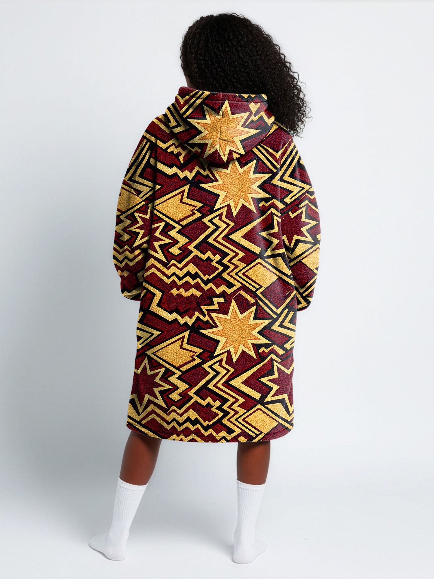Burgundy Sheba Blanket Hoodie