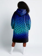 "Unstoppable" Sapphire Leopard Blanket Hoodie