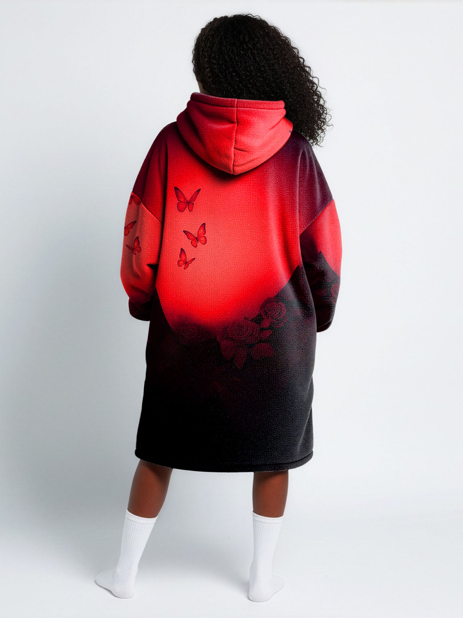 "Selah" Red Blanket Hoodie