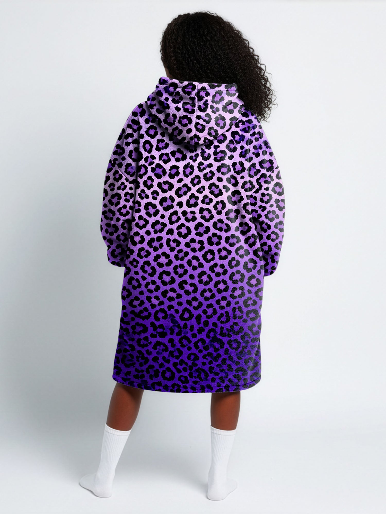 "Unstoppable" Amethyst Leopard Blanket Hoodie