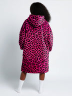 "Unstoppable" Pink Leopard Blanket Hoodie