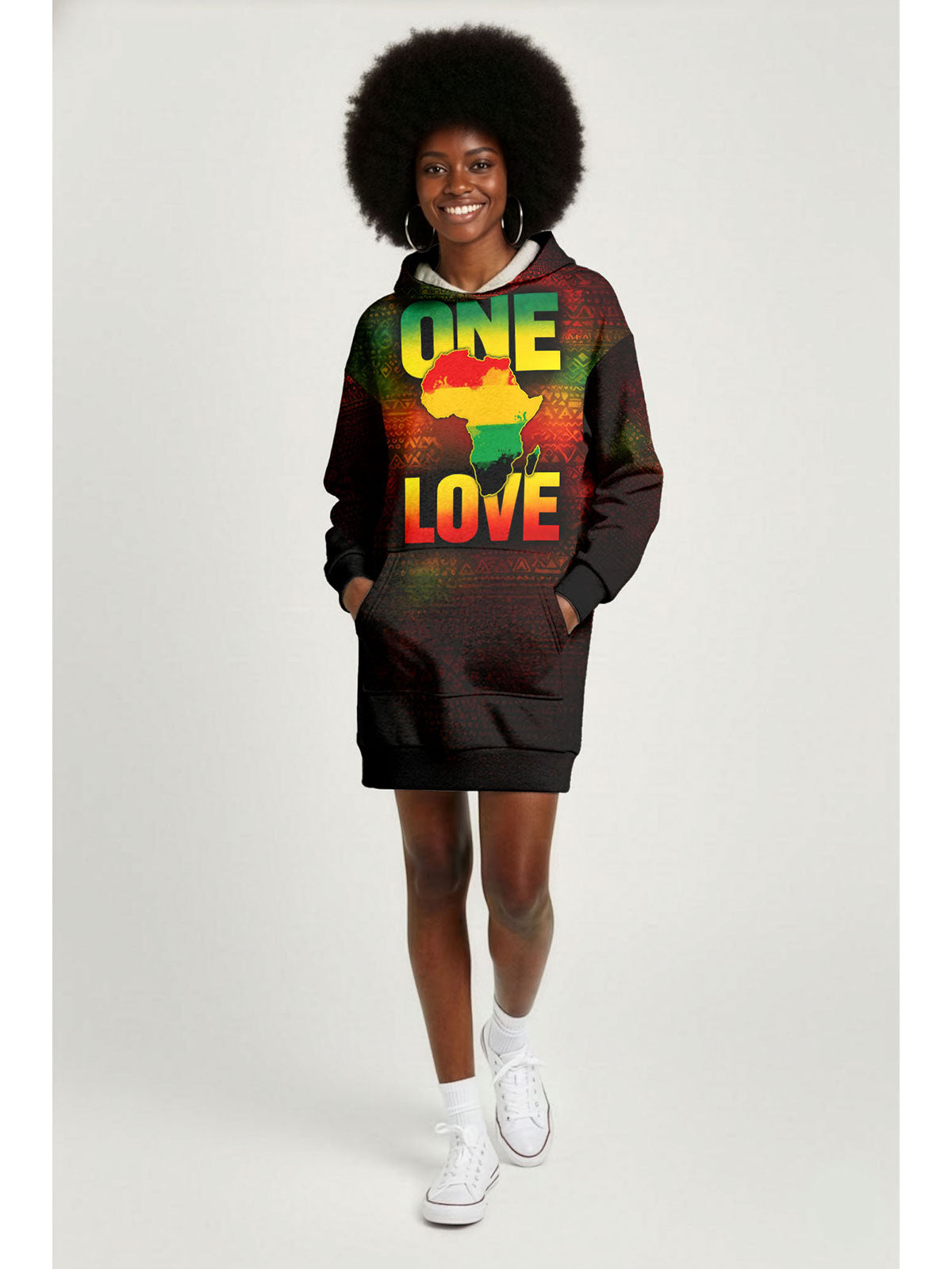 One Love Hoodie Dress
