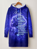 Black Woman Loved Hoodie Dress