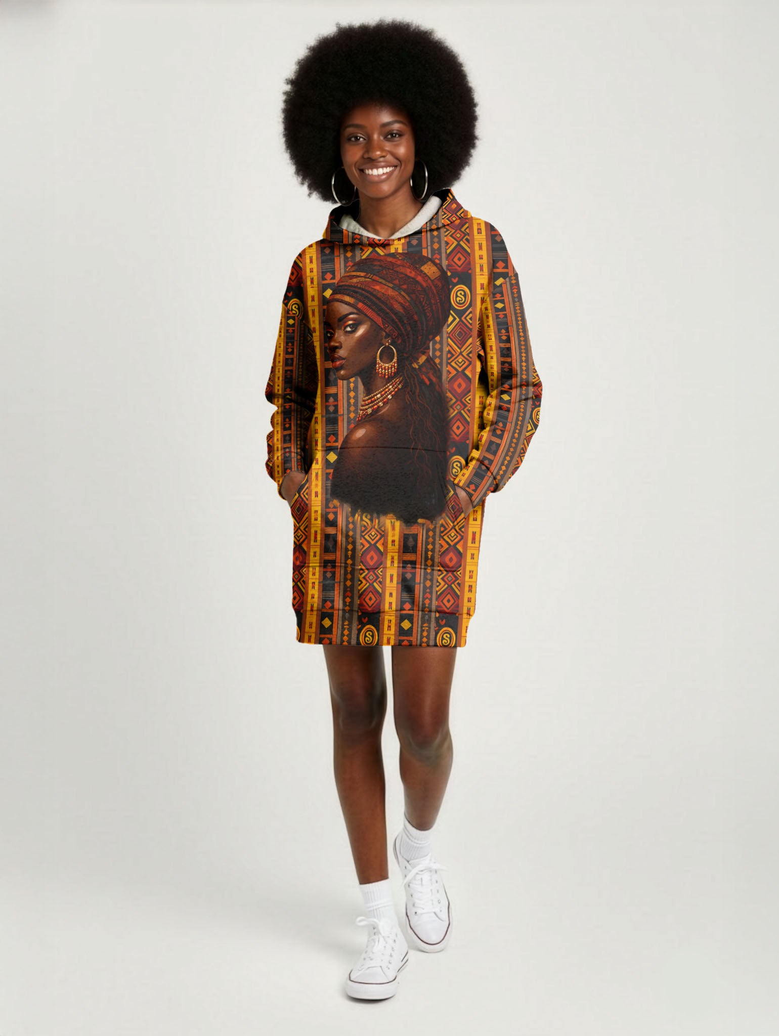 Melanin Radiance Hoodie Dress
