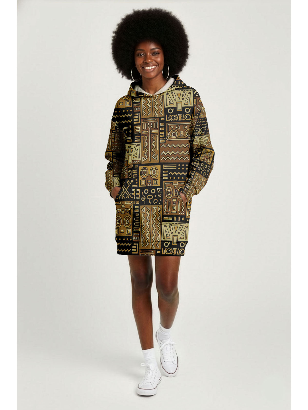 "Sankofa" Hoodie Dress