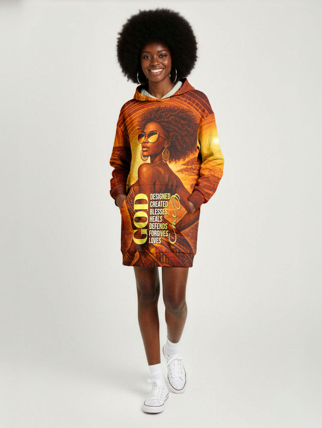 Designed Hoodie Dress