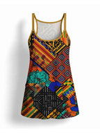 "Vitambaa" Built-in Bra Mini Dress